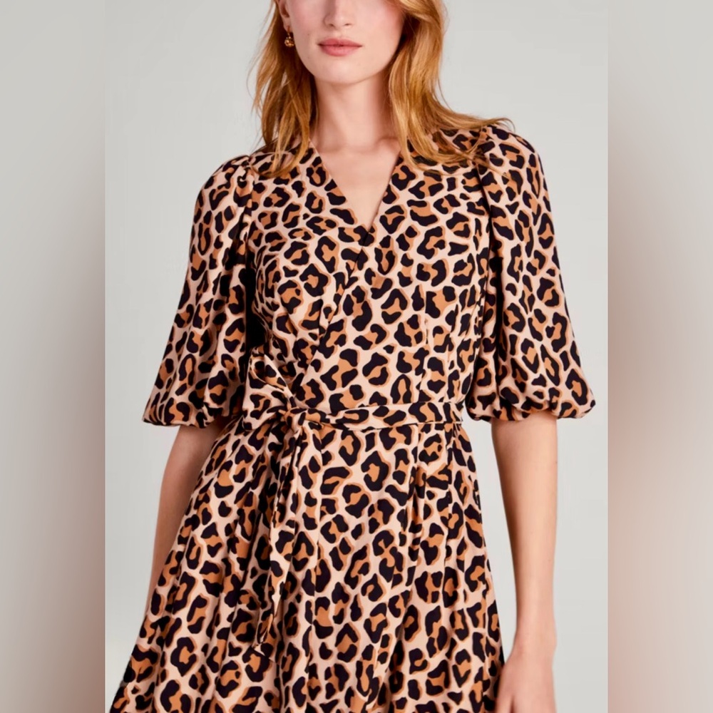 Kate Spade Leopard Print Wrap Dress